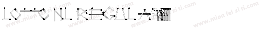 Lotto NL Regular字体转换